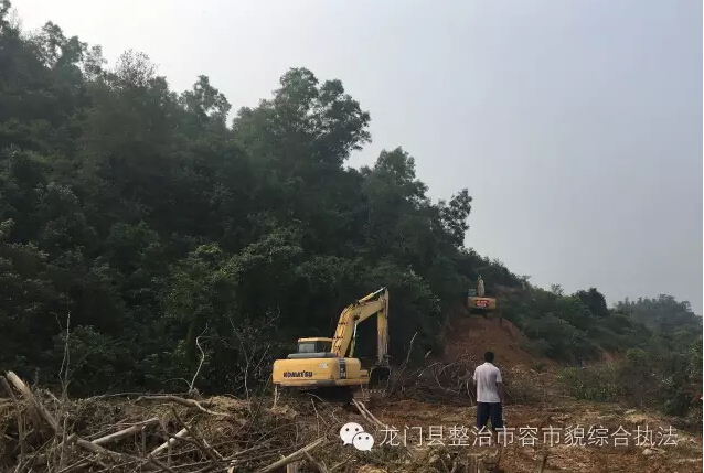 住建局、城监大队保障仁深高速道路清表施工行动简报