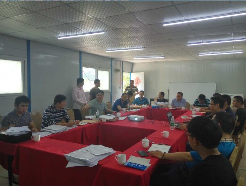 惠州市房屋市政工程安全生产文明施工示范工地专家组到我县工地进行复评